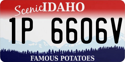 ID license plate 1P6606V