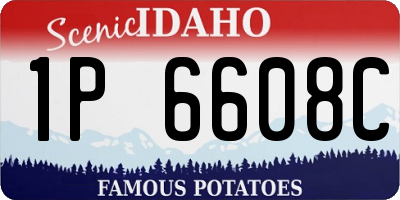 ID license plate 1P6608C
