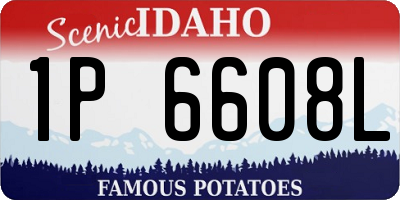 ID license plate 1P6608L