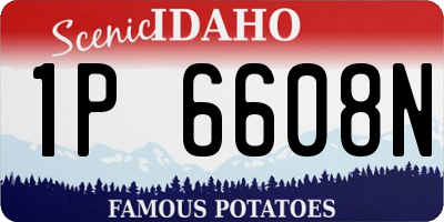ID license plate 1P6608N