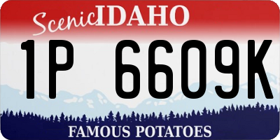ID license plate 1P6609K