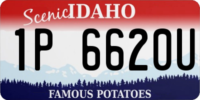 ID license plate 1P6620U