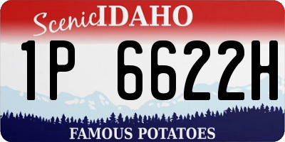 ID license plate 1P6622H