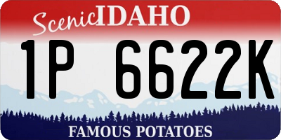 ID license plate 1P6622K