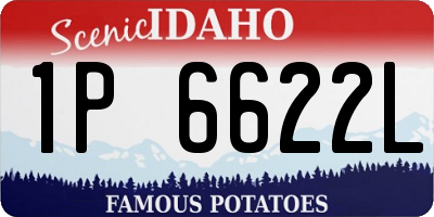 ID license plate 1P6622L