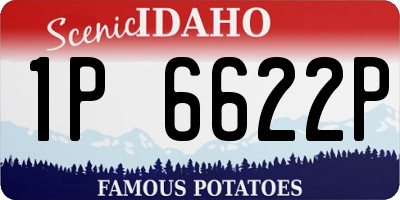 ID license plate 1P6622P