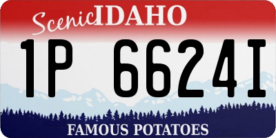 ID license plate 1P6624I