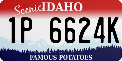 ID license plate 1P6624K