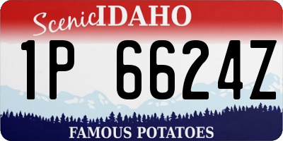 ID license plate 1P6624Z