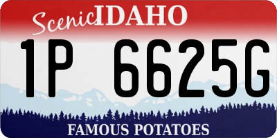 ID license plate 1P6625G