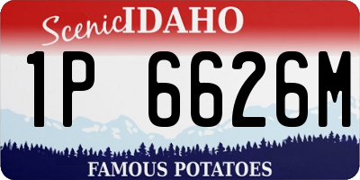ID license plate 1P6626M