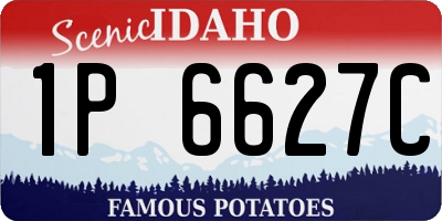 ID license plate 1P6627C