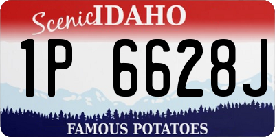 ID license plate 1P6628J