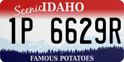 ID license plate 1P6629R