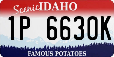 ID license plate 1P6630K