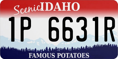 ID license plate 1P6631R