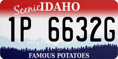 ID license plate 1P6632G