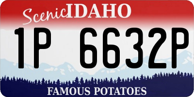 ID license plate 1P6632P