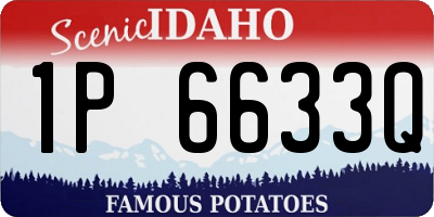 ID license plate 1P6633Q