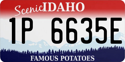 ID license plate 1P6635E