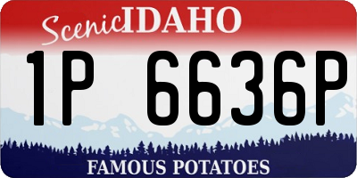 ID license plate 1P6636P