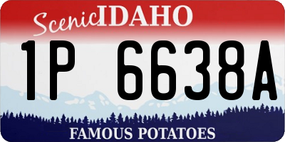 ID license plate 1P6638A
