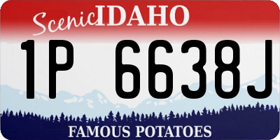 ID license plate 1P6638J