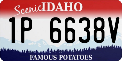 ID license plate 1P6638V