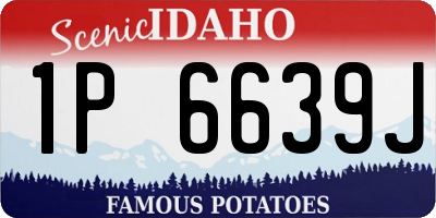 ID license plate 1P6639J