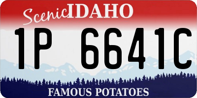 ID license plate 1P6641C