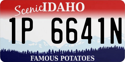 ID license plate 1P6641N