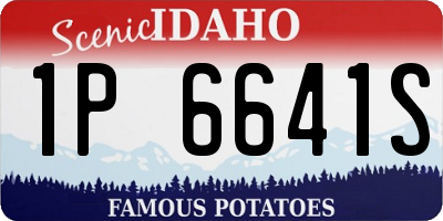 ID license plate 1P6641S