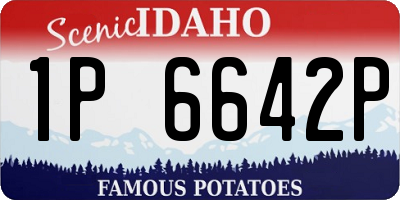 ID license plate 1P6642P