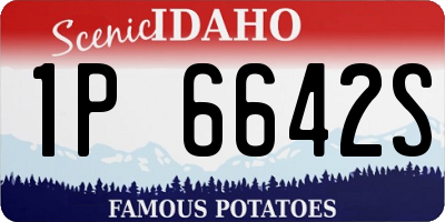 ID license plate 1P6642S
