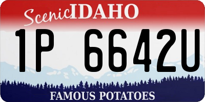 ID license plate 1P6642U