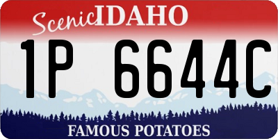 ID license plate 1P6644C