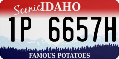 ID license plate 1P6657H