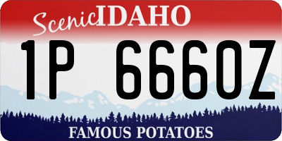 ID license plate 1P6660Z