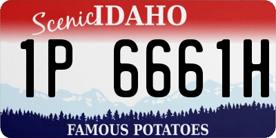 ID license plate 1P6661H
