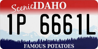 ID license plate 1P6661L