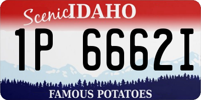 ID license plate 1P6662I