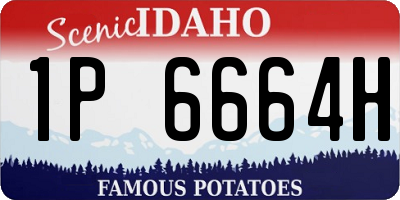 ID license plate 1P6664H