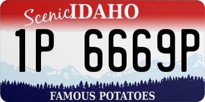 ID license plate 1P6669P