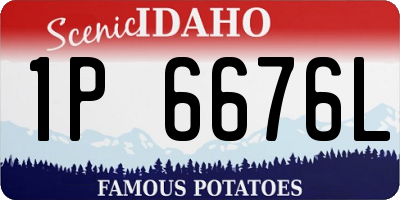 ID license plate 1P6676L