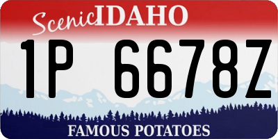 ID license plate 1P6678Z
