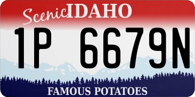 ID license plate 1P6679N