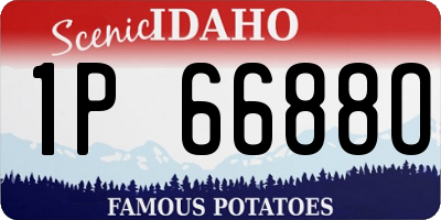ID license plate 1P6688O