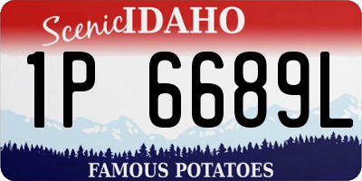 ID license plate 1P6689L