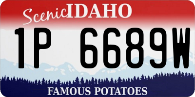 ID license plate 1P6689W