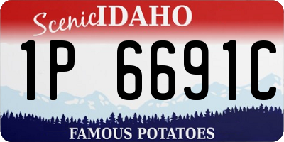 ID license plate 1P6691C